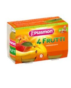 Plasmon Omog 4 Frutti 2x104g