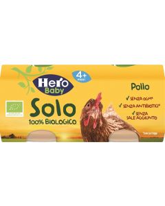 Hero Solo Omog Pollo Bio 2x80g
