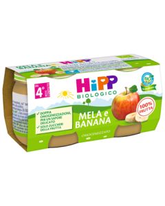 Hipp Bio Omog Mela/banana2x80g